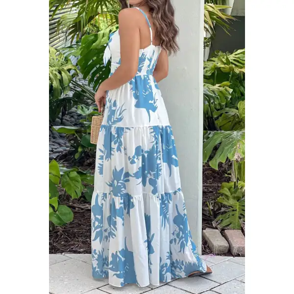 Cut Out Sweetheart Neck Maxi Dress