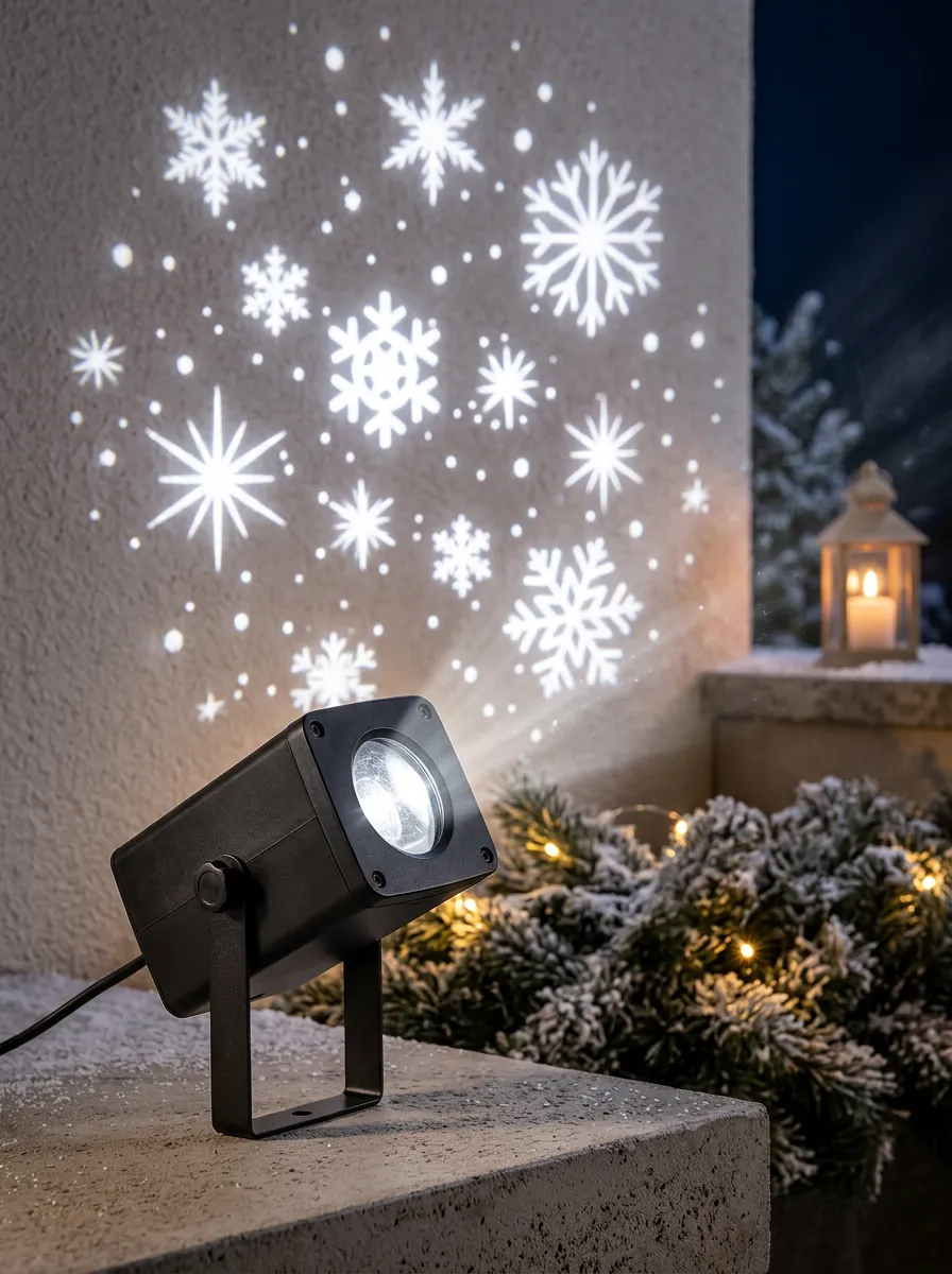 Seasonal Snowflake Christmas LED Light Projector