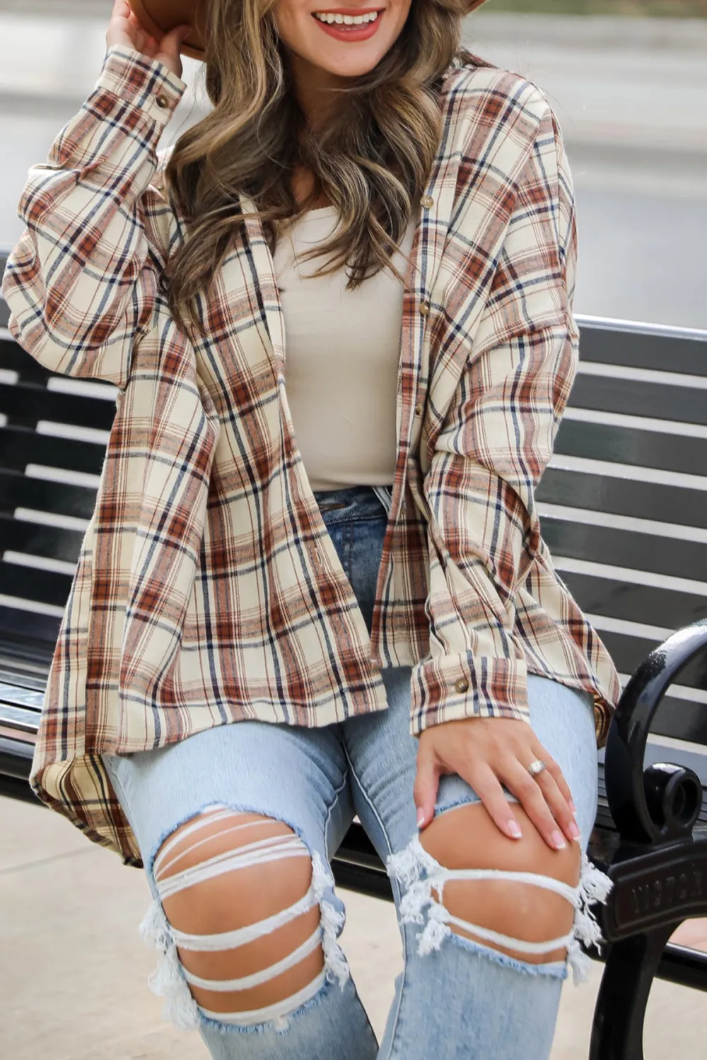 Classic Beige Plaid Flannel