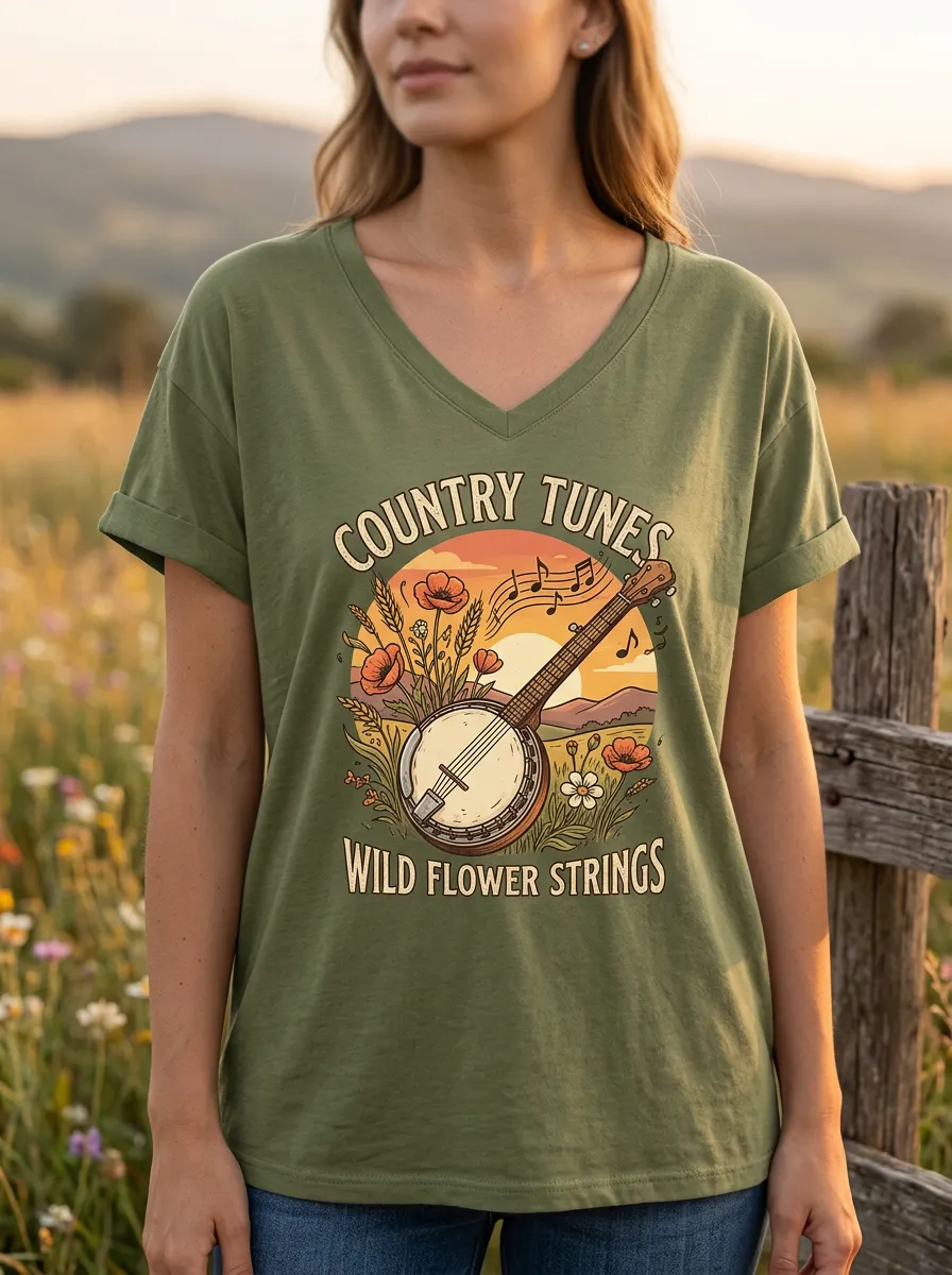 Americana Country Music Graphic T-Shirt