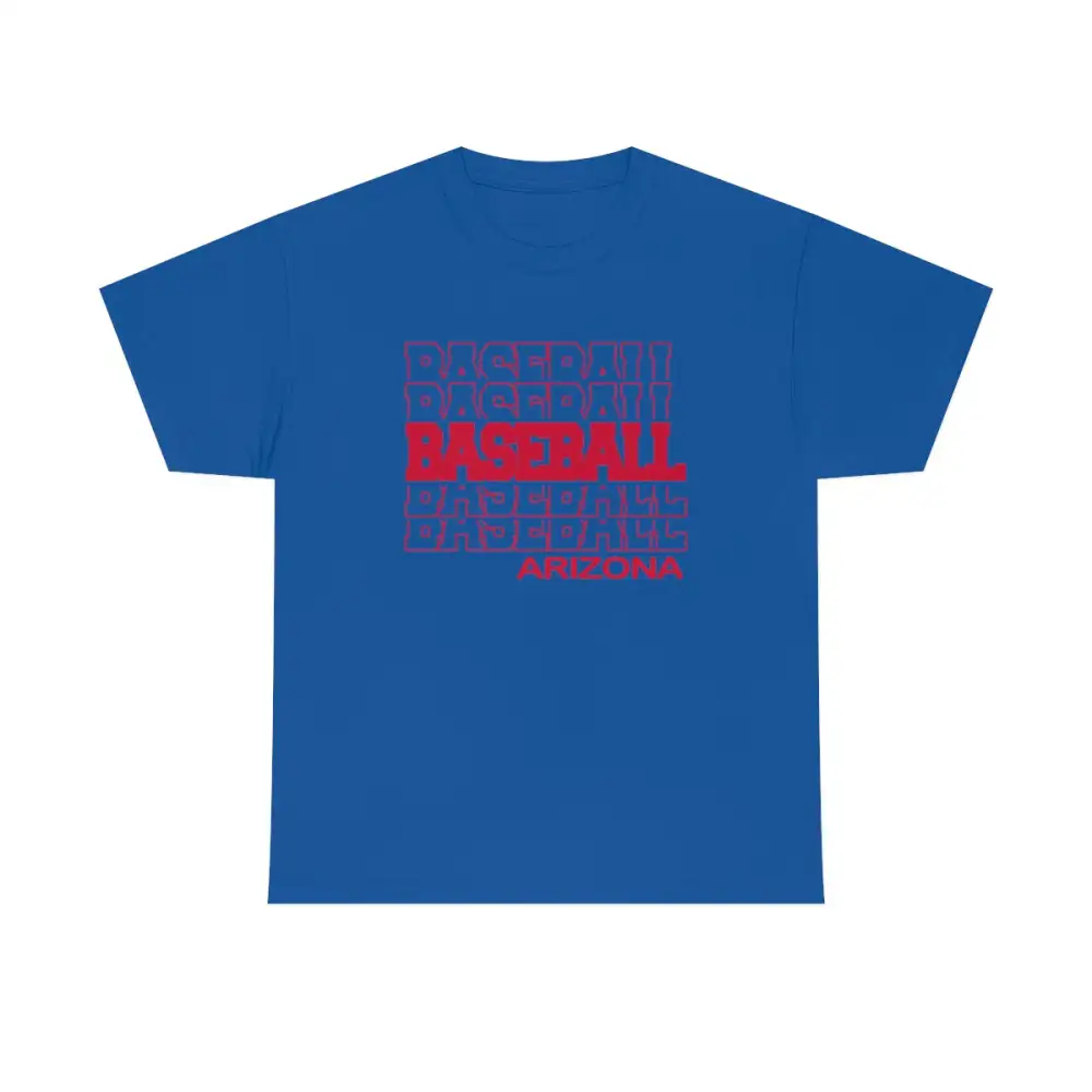Baseball Arizona in Modern Stacked Lettering