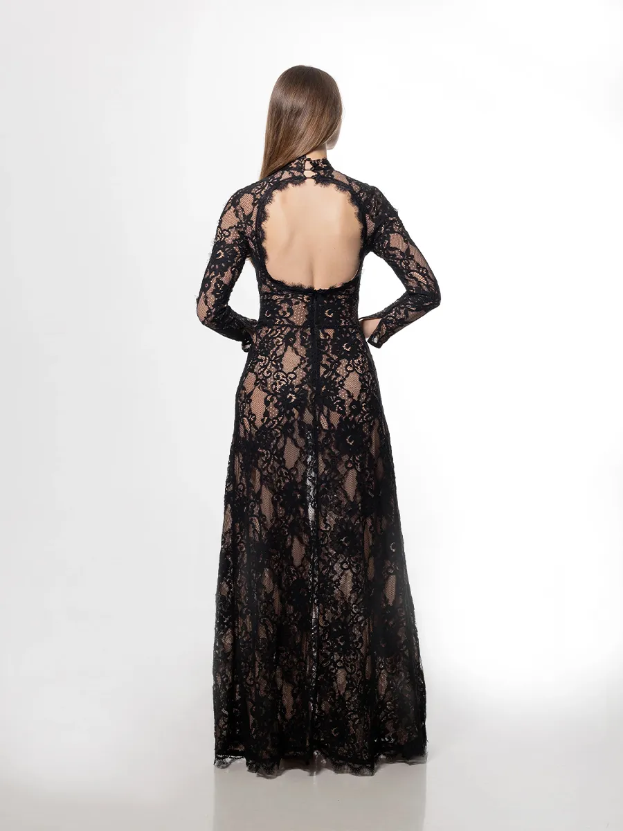 Yvette Maxi Dress In Black