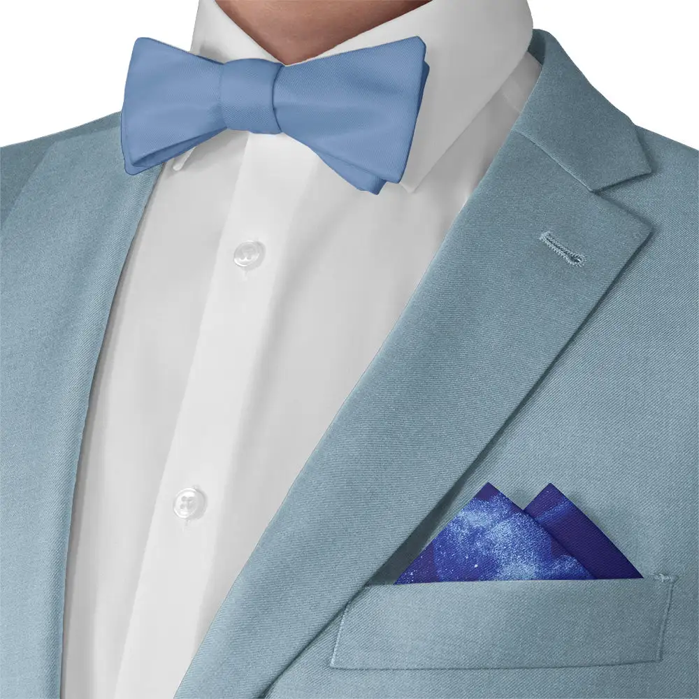 Tailored Subtle Space Motif Pocket Square