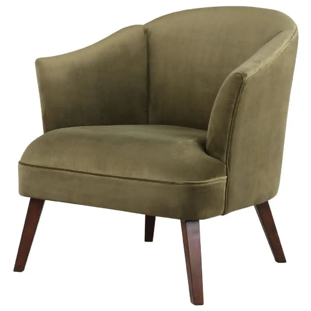 Velvet Welted Accent Chair