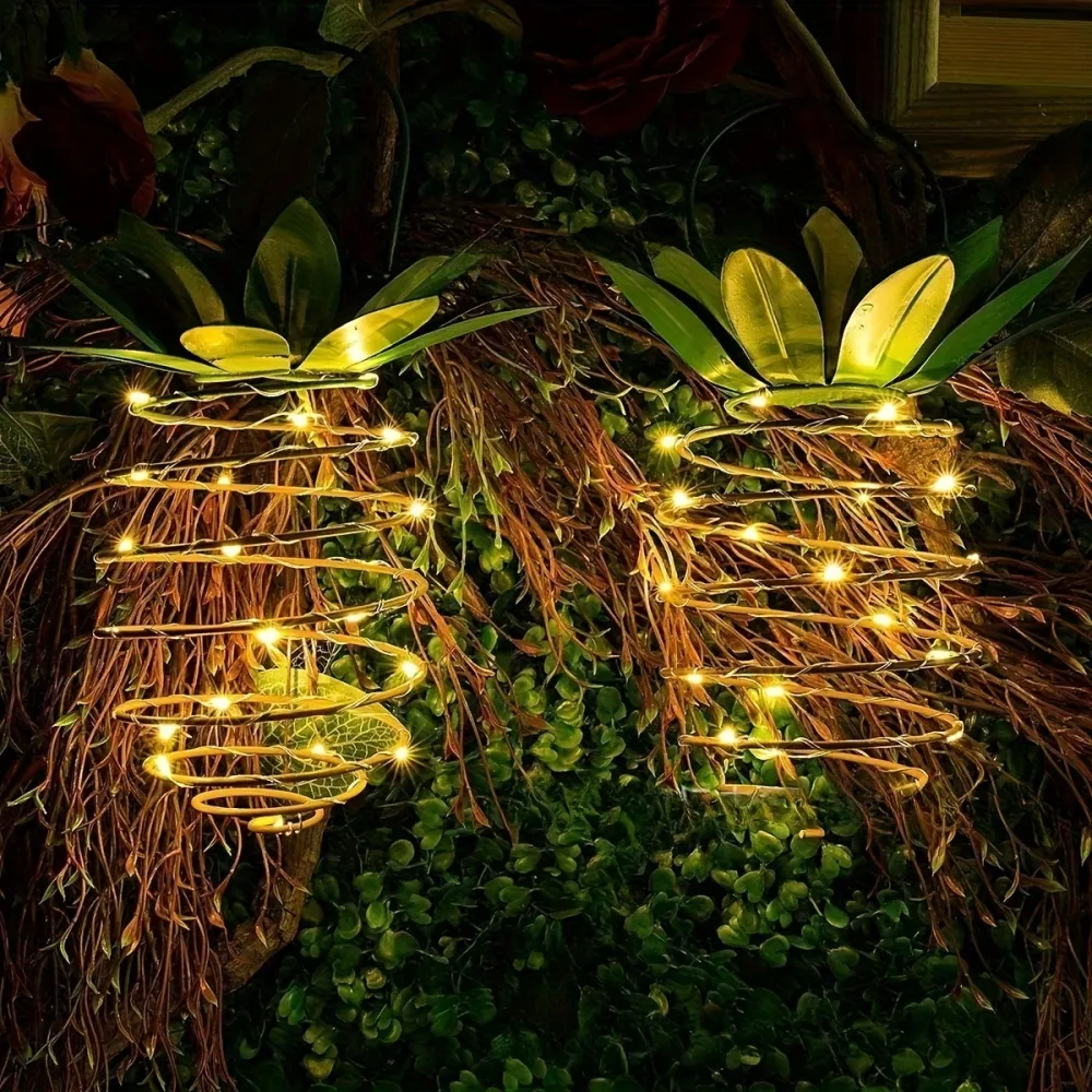 1 Pcs Hanging Solar Pineapple Light