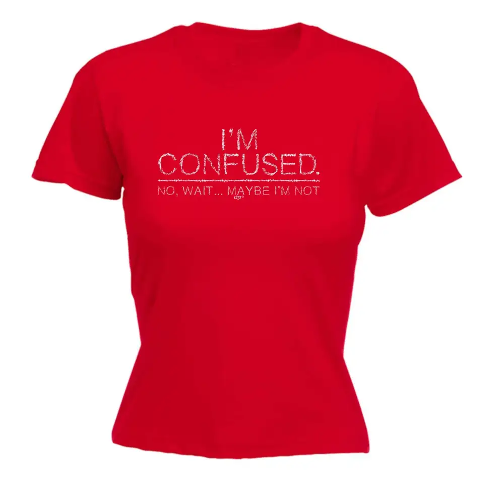 Confused Mood Graphic Fitted Tee