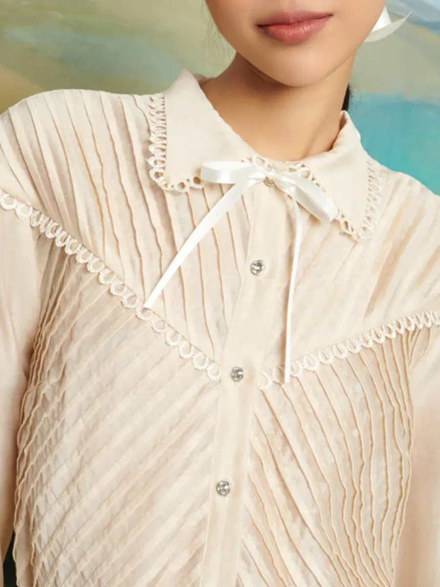 Lace Ruffle Blouse