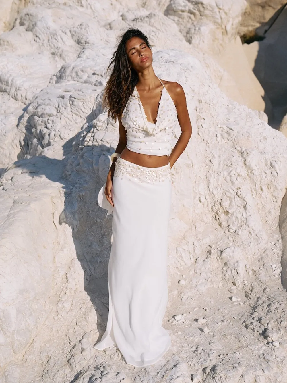 Savannah Sequin Tulle Maxi Skirt Set