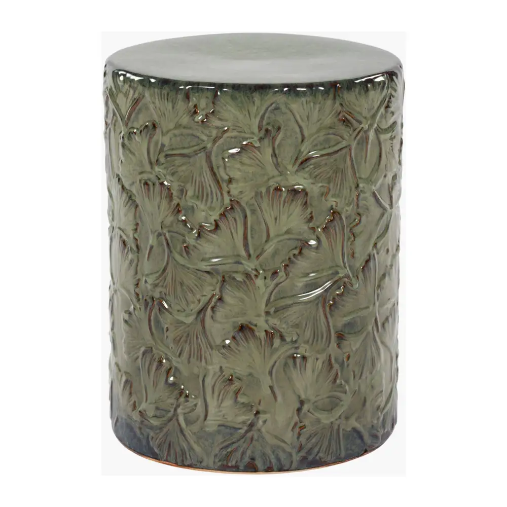 Refined Carved Ceramic Garden Stool