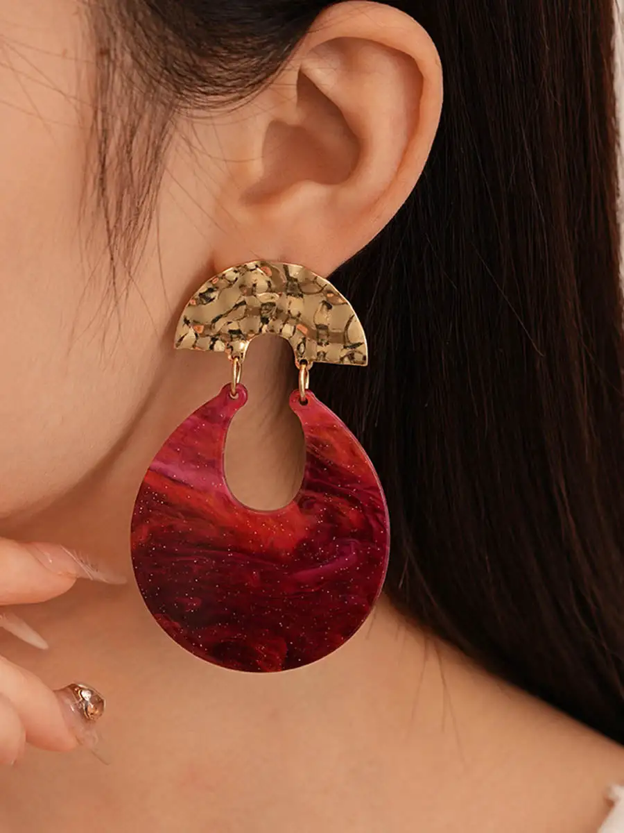 Sculptural Openwork Drop Earrings