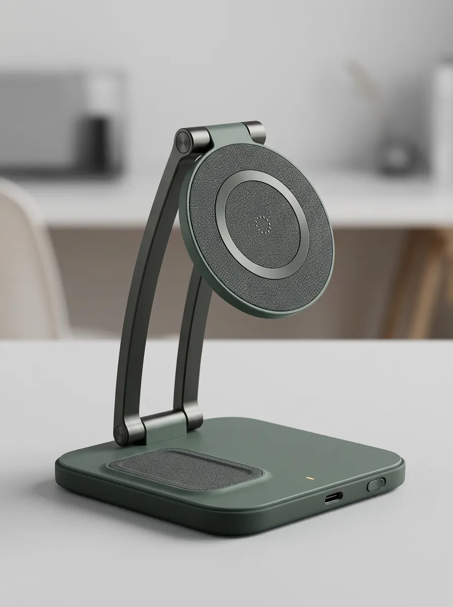 Minimalist Foldable Magnetic Wireless Charger