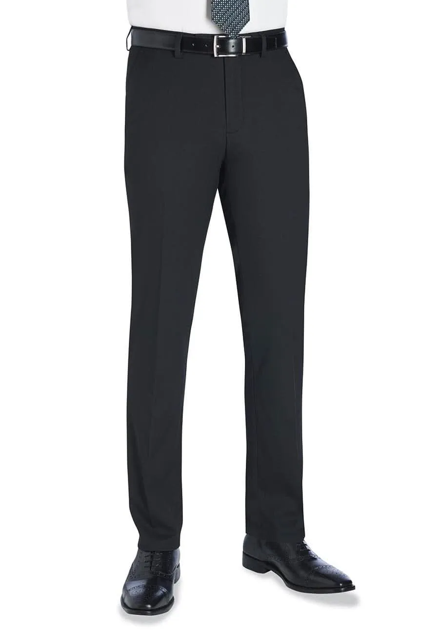 Men's Slim Leg Slim Fit Flat Front Suit Trousers