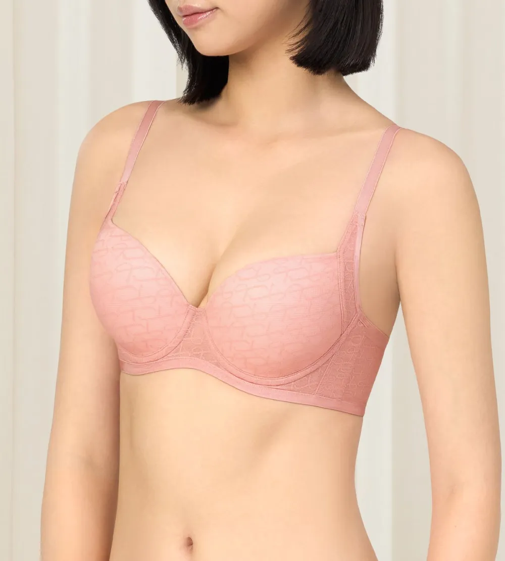 Women's Wired Push-Up Sheer Breathable Bra