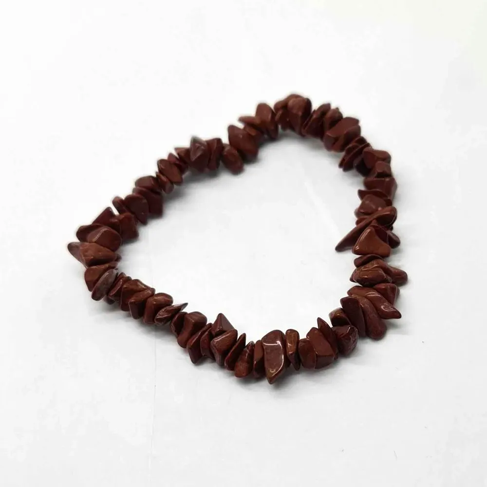 Chip-Stone Stretch Gemstone Crystal Bracelet