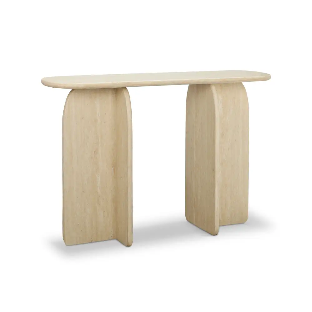 Faux Travertine Travertine Console Table