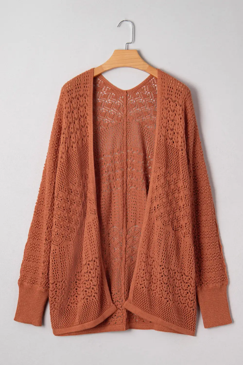 Open-Front Knit Cardigan