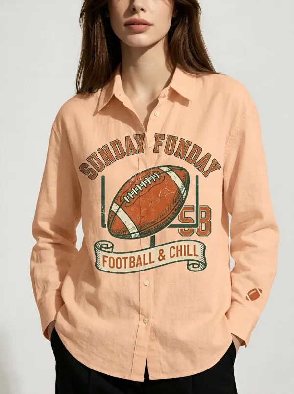 Football Graphic Casual Shirt
