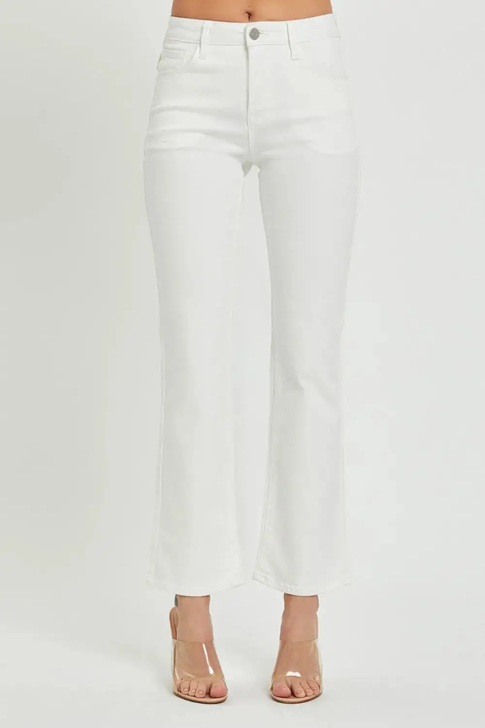 Full Size Mid Rise Jeans With Pockets