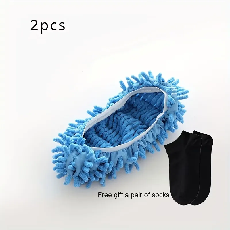 Chenille Cleaning Slippers