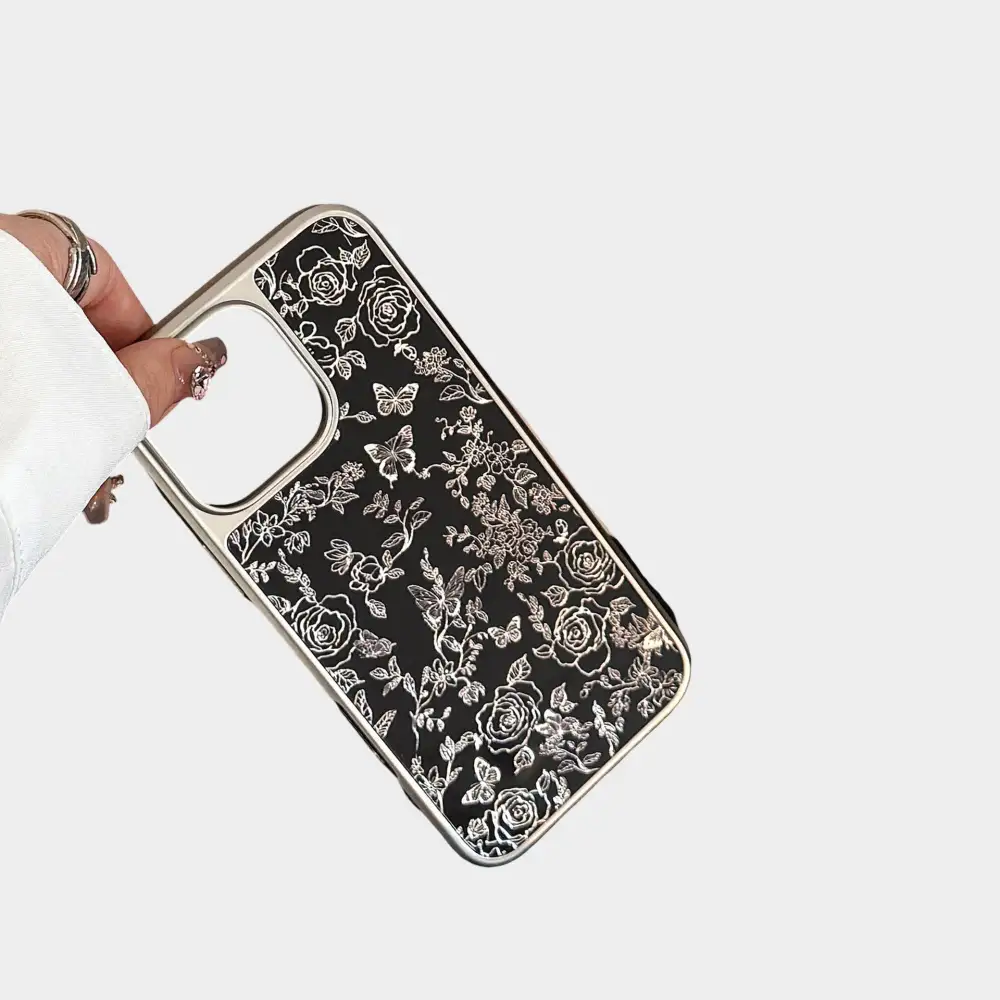 Floral Butterfly Glossy Phone Case