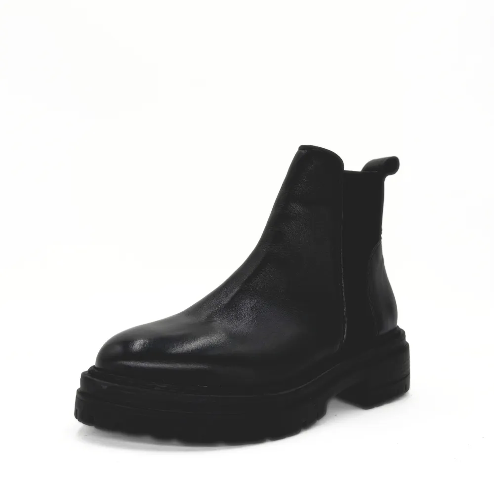Slip On Lug Sole Platform Ankle Boots