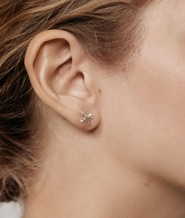 Mini Bow Stud Earrings