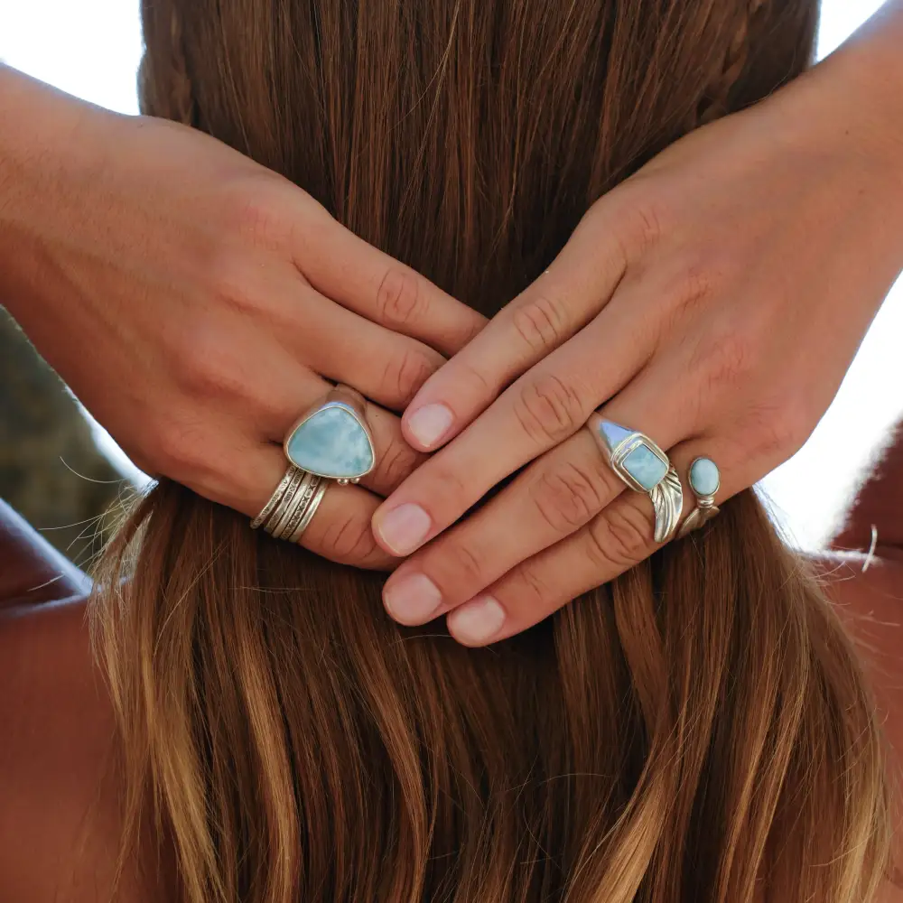 Larimar Sunkissed Gemstone Ring