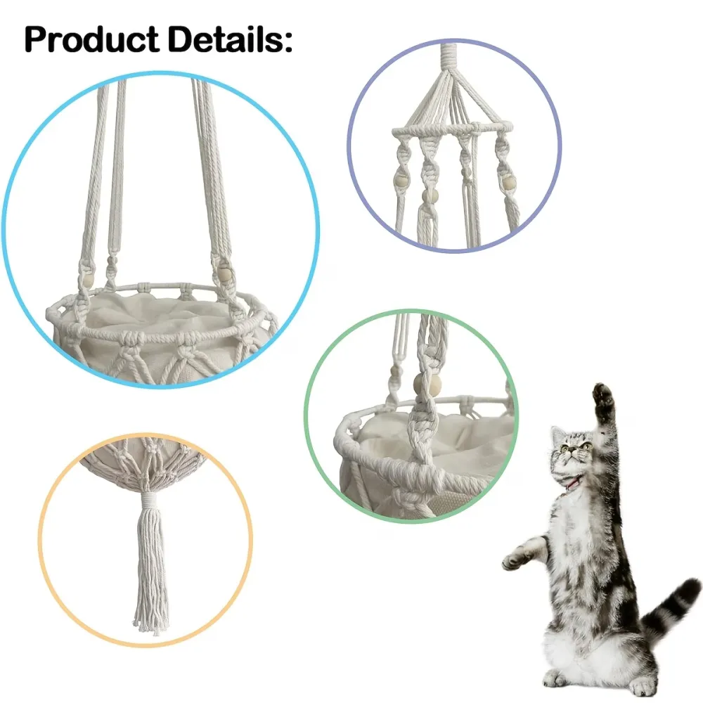 Boho Cat Hanging Bed