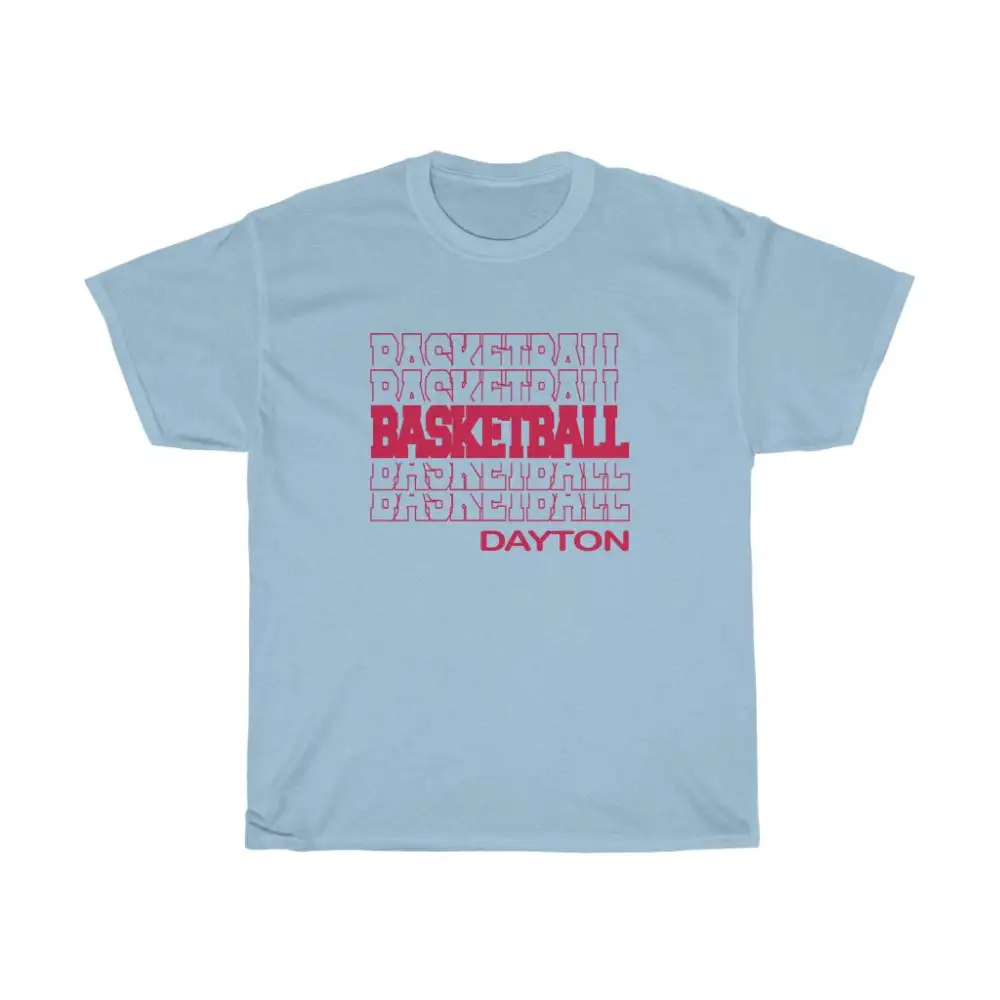 Basketball Dayton in Modern Stacked Lettering