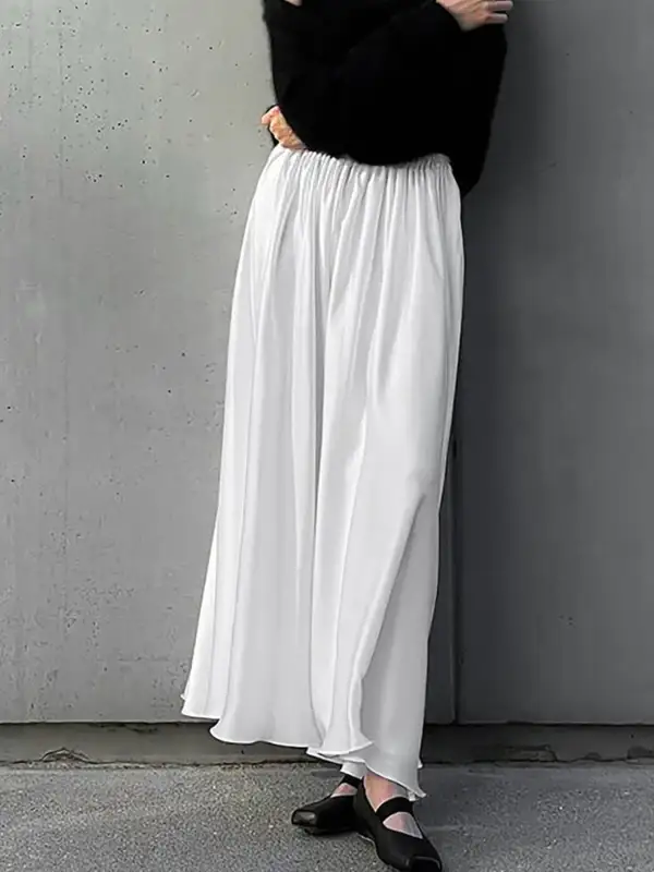 Elastic Waist Skirt