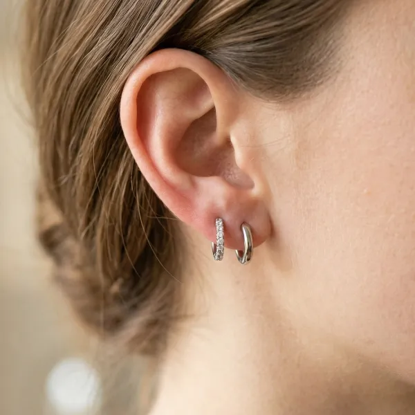 Timeless Titanium Hoop Earrings