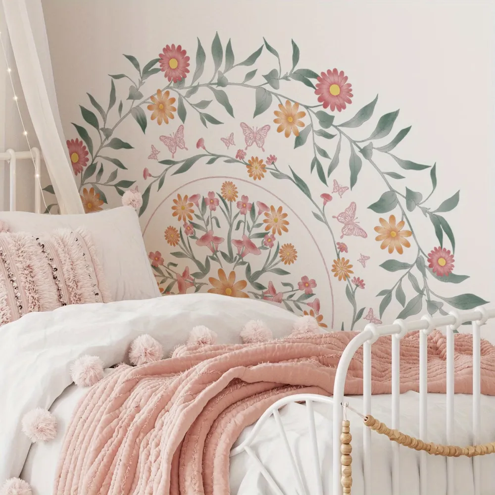 Boho Floral Wall Decals