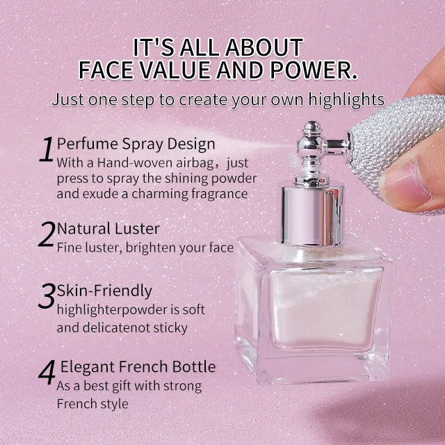 High Shine Glitter Highlighter Spray Shimmer Spray For Face And Body
