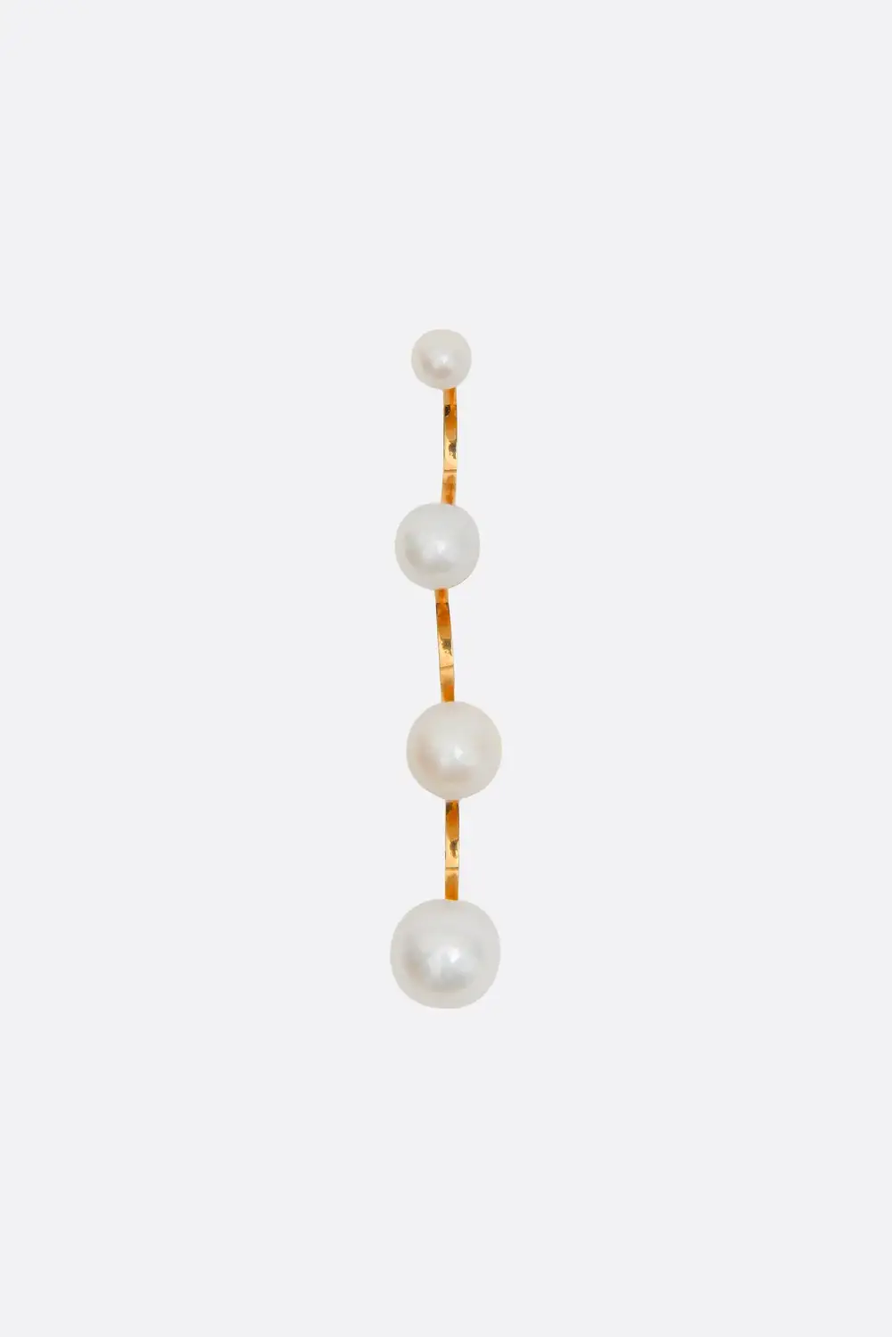 Classic Pearl Gold Tone Earrings