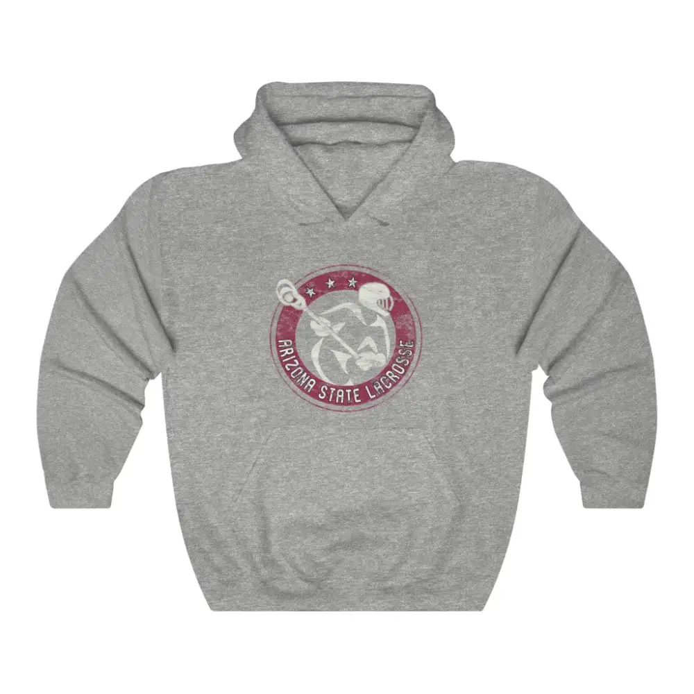 Vintage Player Lacrosse Graphic Pullover Hoodie