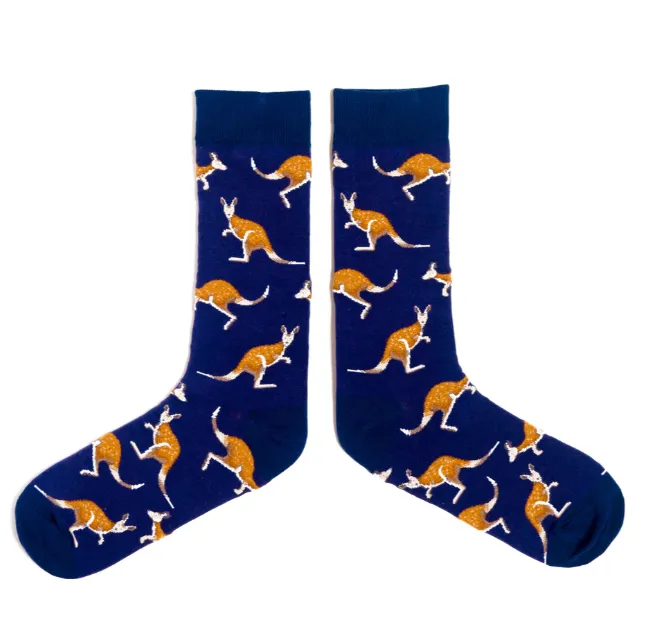 Studio Animal-Motif Cotton Crew Socks