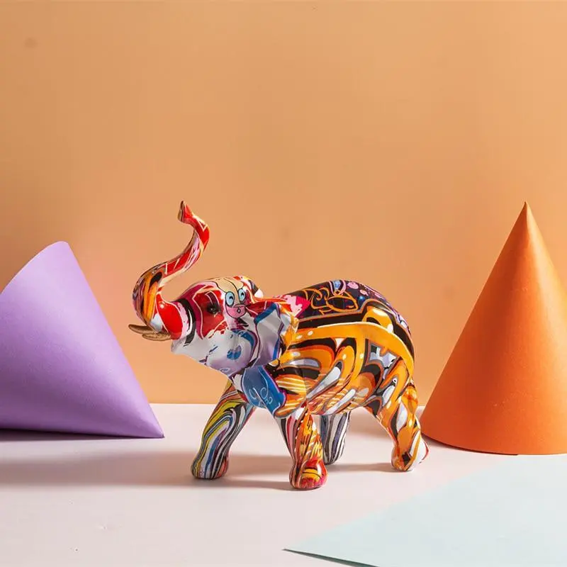 Elephant Accent Figure Sculpture