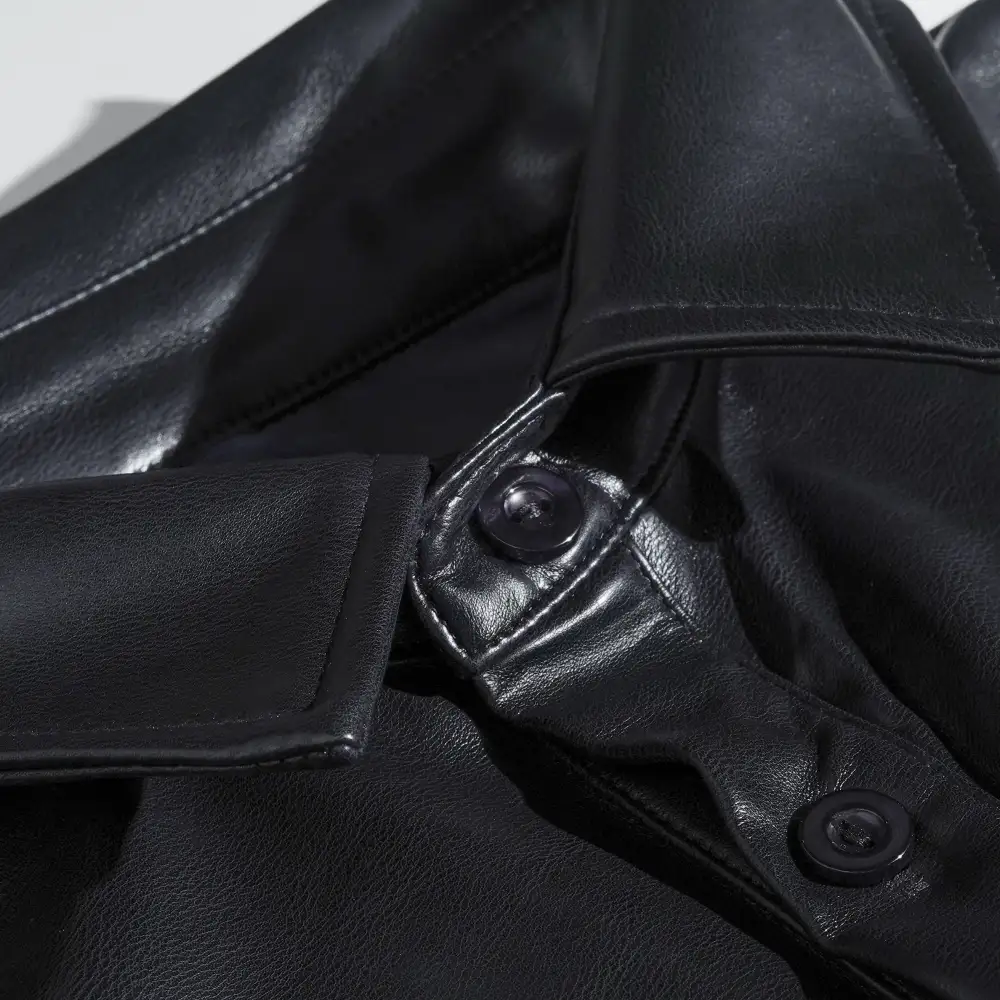 Rugged Work Leather Shirt