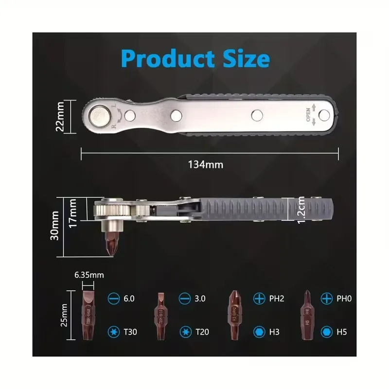Multi-Function Ratchet Screwdriver Set
