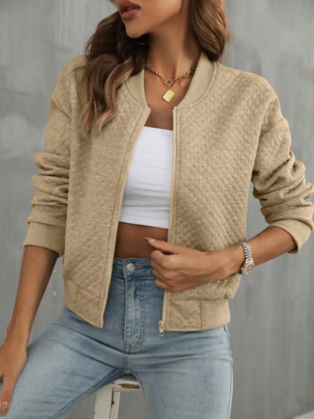 Refined Zip-Up Jacket