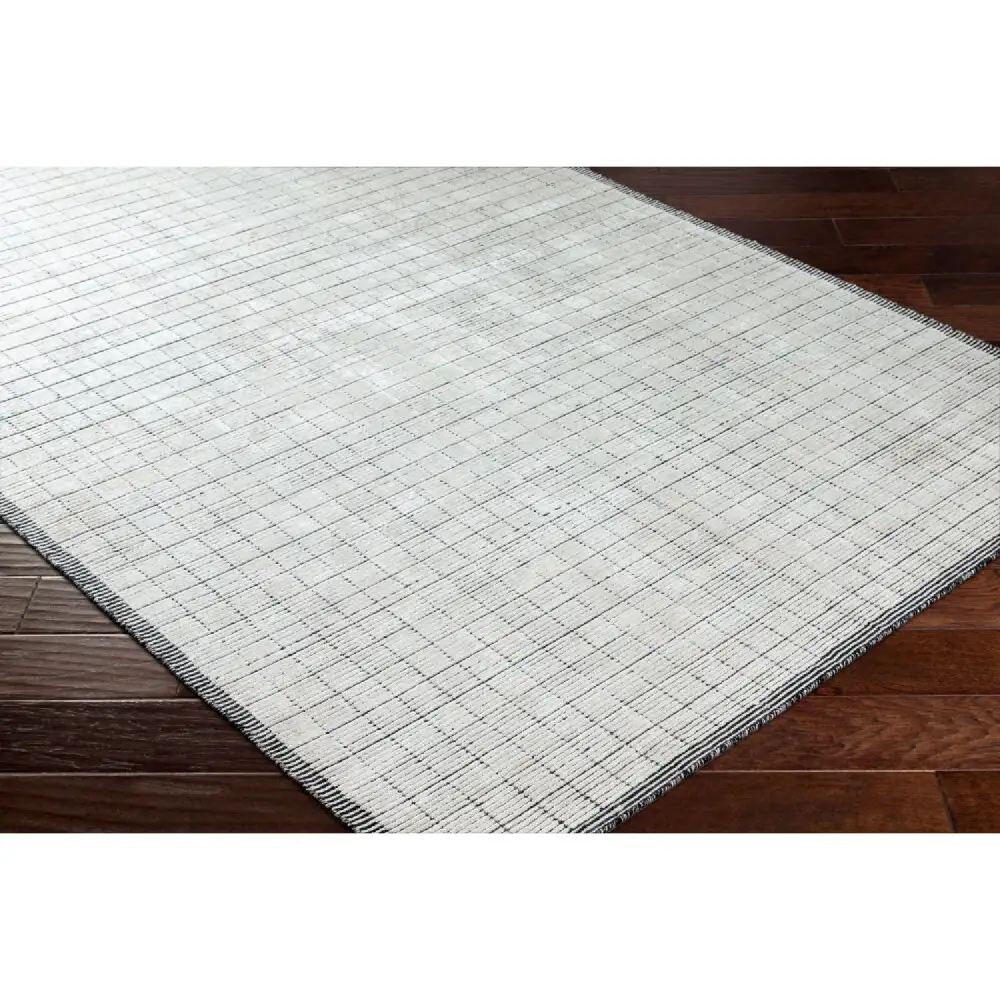 Hand-Loomed Square Pattern Carpet
