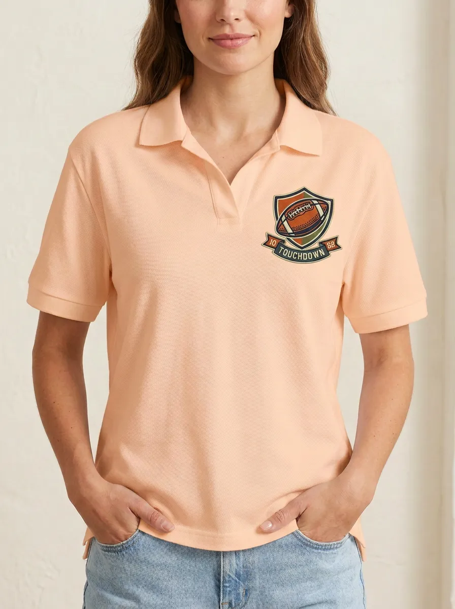 Football Inspired Casual Polo Shirt