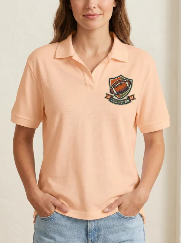 Football Inspired Casual Polo Shirt