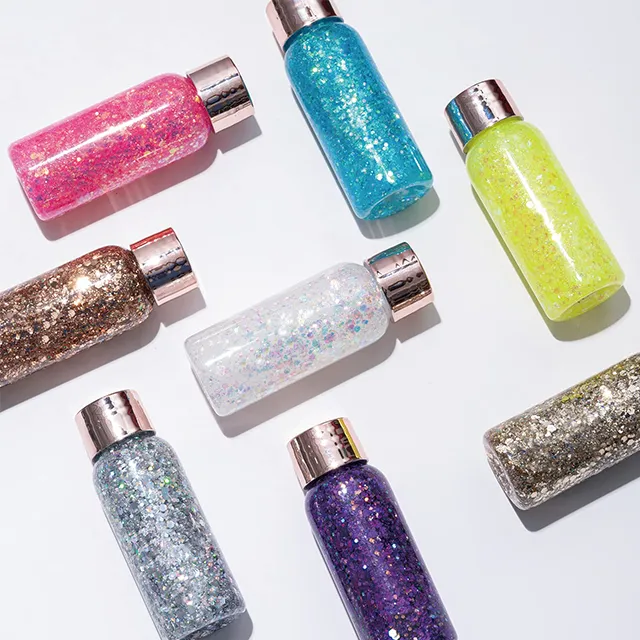 Body Glitter Eyeshadow Face Makeup Cream Sequins Shiny Cosmetics Gel  Private Logo