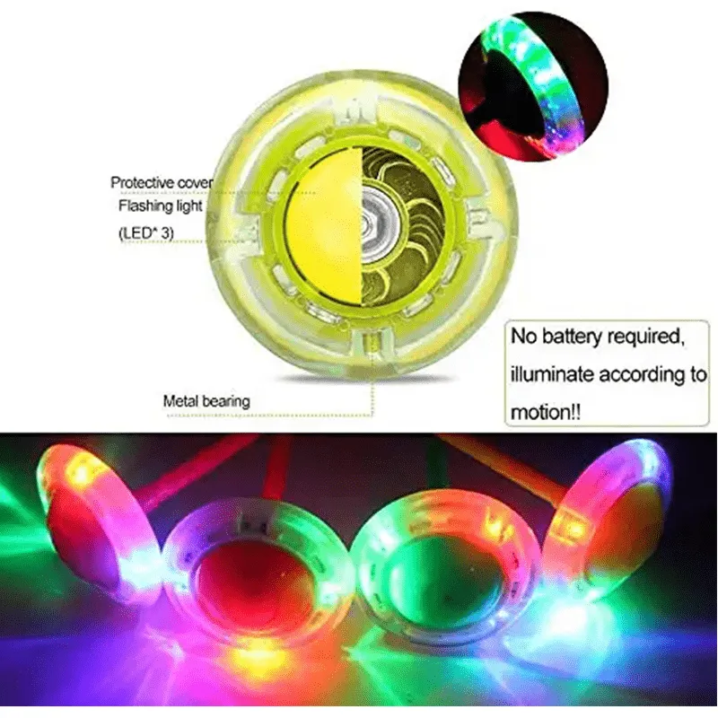 Jumping Ring Skipping Toys for Kids/ Led White