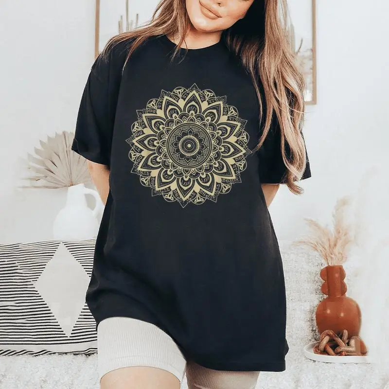 Subtle Mandala 8647 Resist Anti Trump Feminist Women's Oversized Comfort T-Shirt