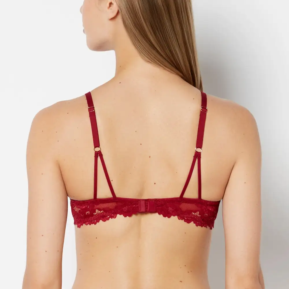 Unlined Demi Bra With Romantic Lace