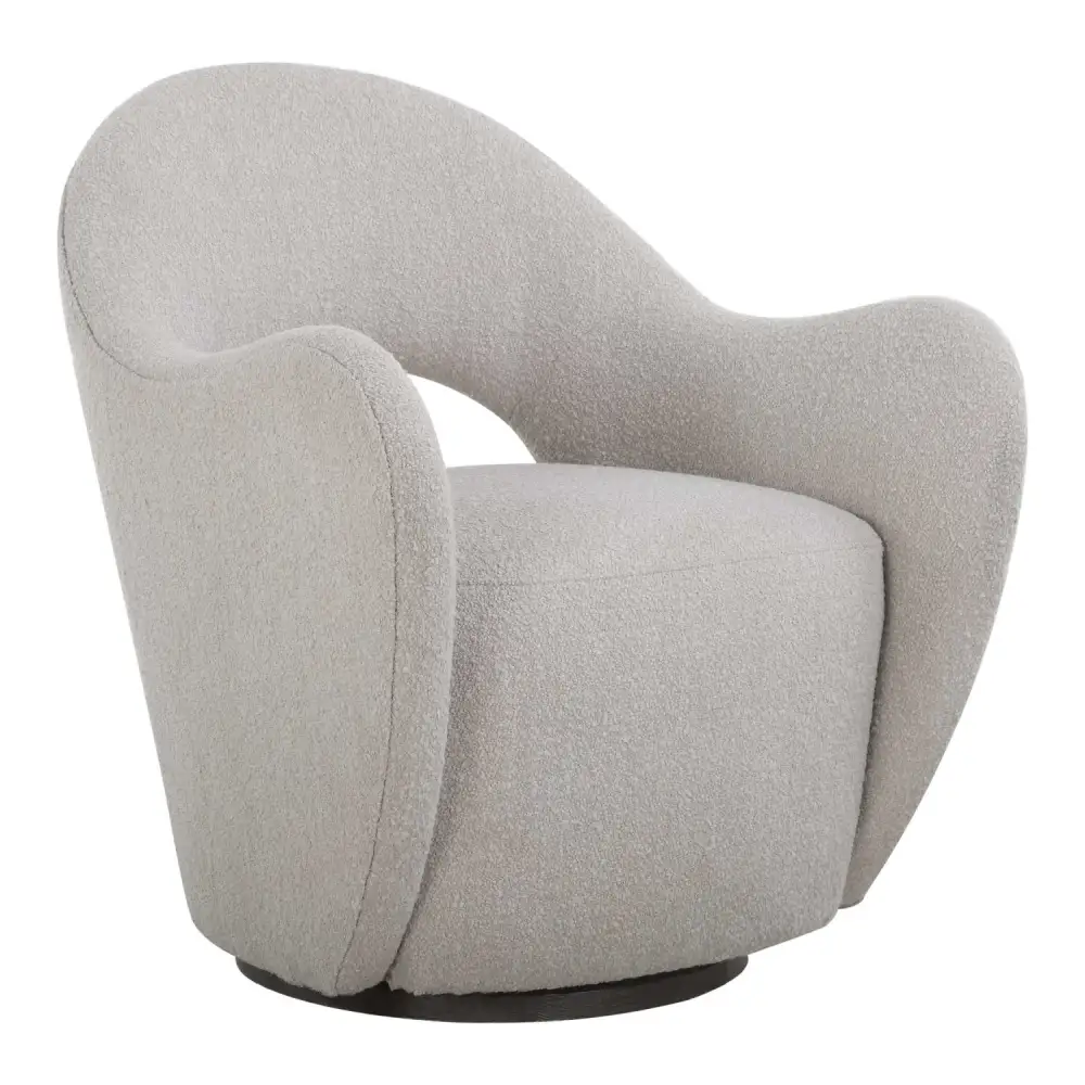 Cutout-Back Swivel Chair