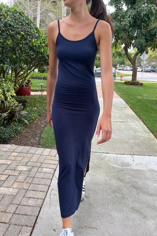 Faded Blue Spaghetti Strap Dress