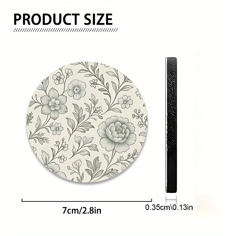 Vintage Floral Car Coasters